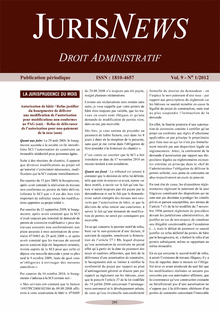 Jurisnews – Droit administratif