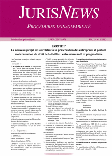 Jurisnews - Procédure d'insolvabilité
