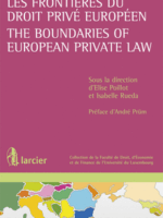 Les frontières du droit privé européen / The Boundaries of European Private Law
