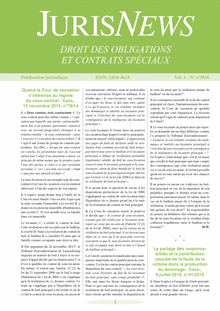 JurisNews – Droit des obligations & contrats spéciaux