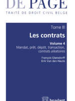 De Page : Traité de droit civil belge – Tome 3 : Les contrats