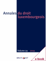 Annales du droit luxembourgeois – Volume 29