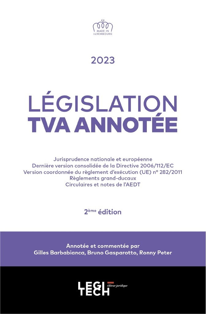 Législation TVA annoté