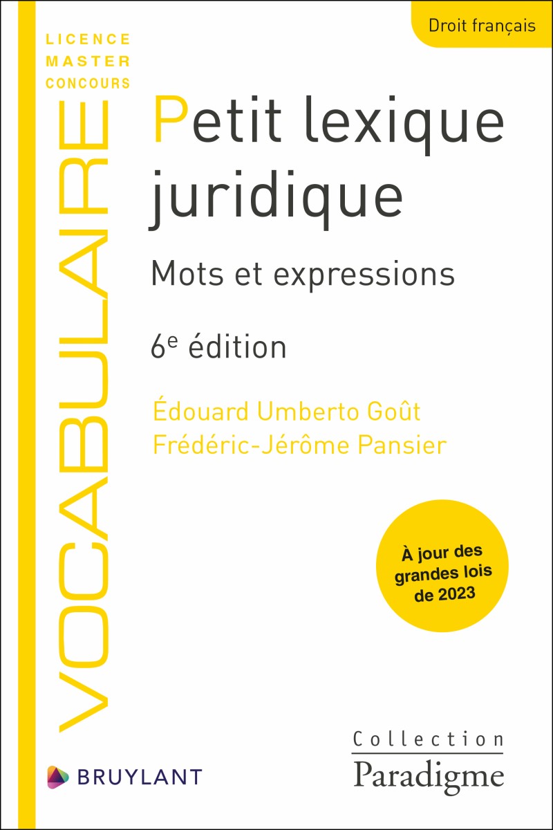 Petit lexique juridique