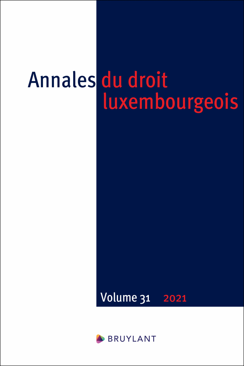 Annales du droit luxembourgeois – Volume 31 – 2021