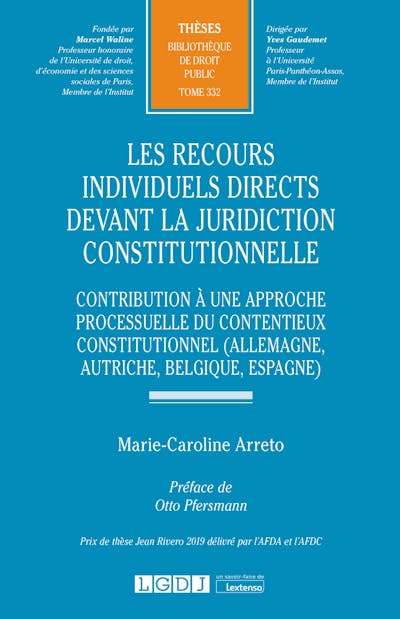 Les recours individuels directs devant la juridiction constitutionnelle