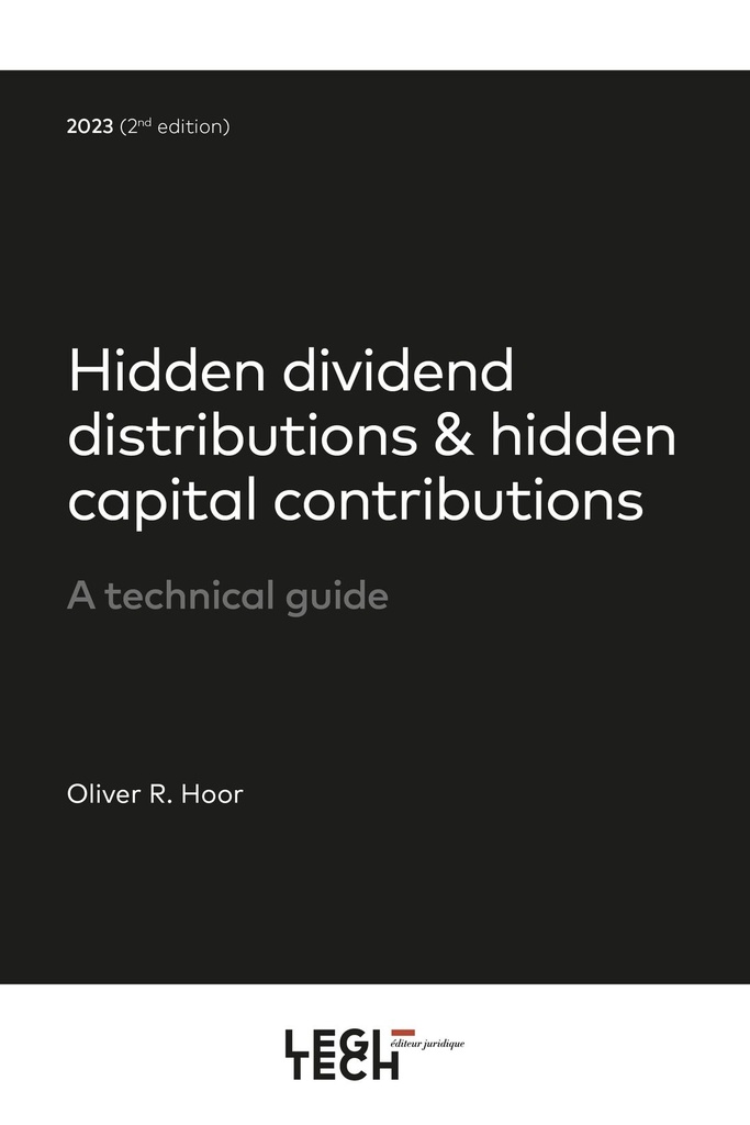 Hidden dividend distribution & hidden capital contributions