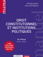 Droit constitutionnel et institutions politiques