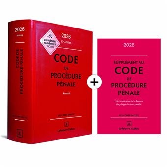 Code de procédure pénale annoté 2026