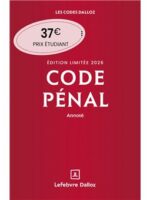 Code pénal 2026 annoté