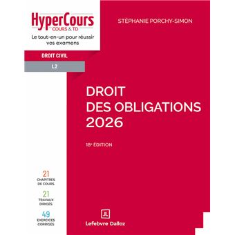 Droit des obligations 2026