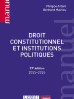 Droit constitutionnel et institutions politiques