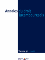 Annales du droit luxembourgeois – Volume 30 - 2020