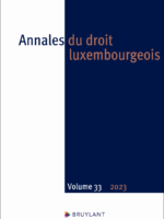 Annales du droit luxembourgeois Volume 33 - 2023