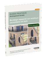 Bardage rapporté sur ossature secondaire en bois