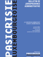 Bulletin de Jurisprudence administrative (Pasicrisie bleue) 2025