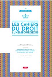 Cahier du droit luxembourgeois n°23 - Novembre 2014