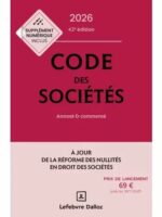 Code des sociétés 2026