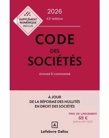 Code des sociétés 2026