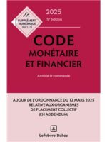 Code monétaire et financier 2025