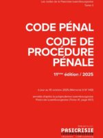 Code pénal / Code de procédure pénale 2025