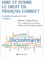 Dire et écrire le droit en français correct