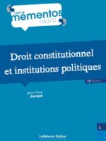 Droit constitutionnel et institutions politiques