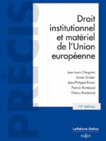 Droit institutionnel et matériel de l'Union européenne