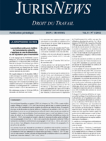 Jurisnews – Droit du travail