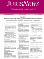 Jurisnews - Procédure d'insolvabilité