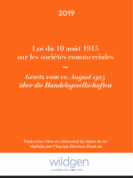 Loi du 10 août 1915 sur les sociétés commerciales – Gesetz vom 10. August 1915 über die Handelsgesellschaften