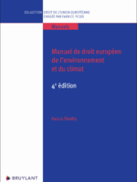 Manuel de droit européen de l'environnement et du climat