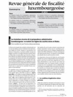 Revue générale de fiscalité luxembourgeoise (R.G.F.L.)
