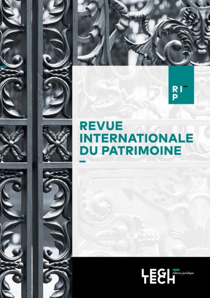 Revue Internationale du Patrimoine – RIP