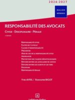 Responsabilité des avocats 2026-2027
