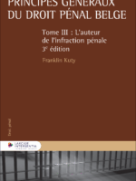 Principes généraux du droit pénal belge